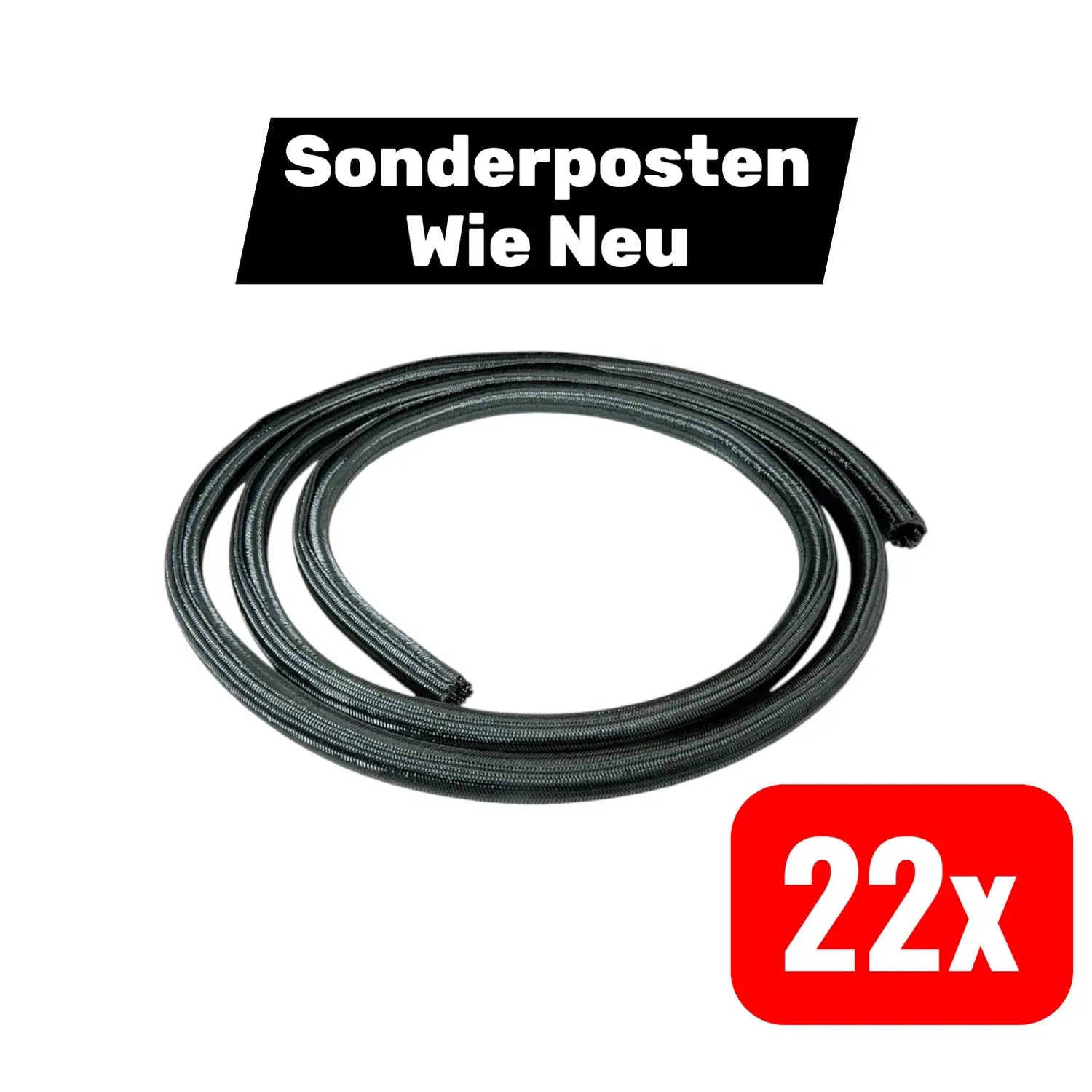 B-Ware Roline Gewebeschlauch Kabelbündelung Selbstschliessend 2,5 M 22 Stück - 7630049617155