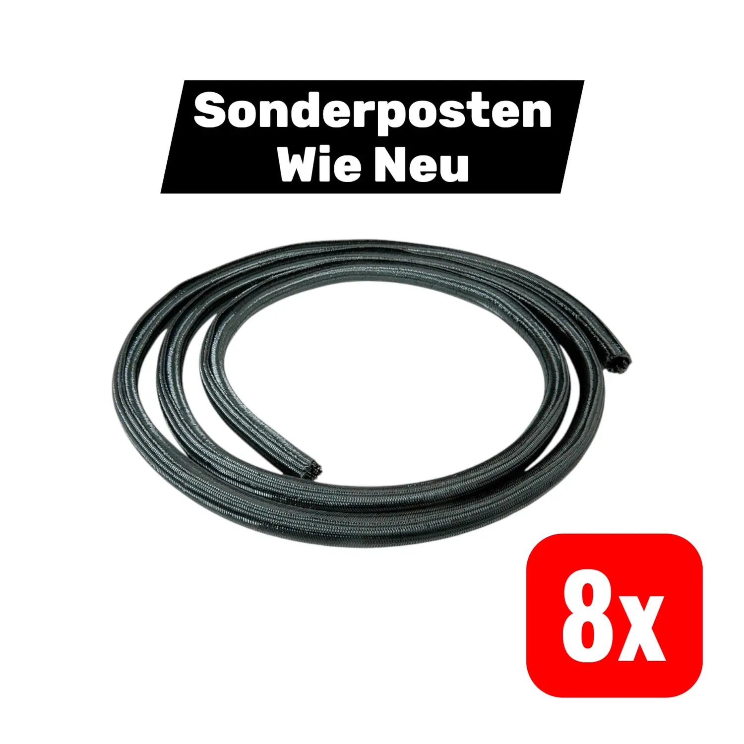 B-Ware Roline Gewebeschlauch Kabelbündelung Selbstschliessend 2,5 M 8 Stück - 7630049617155