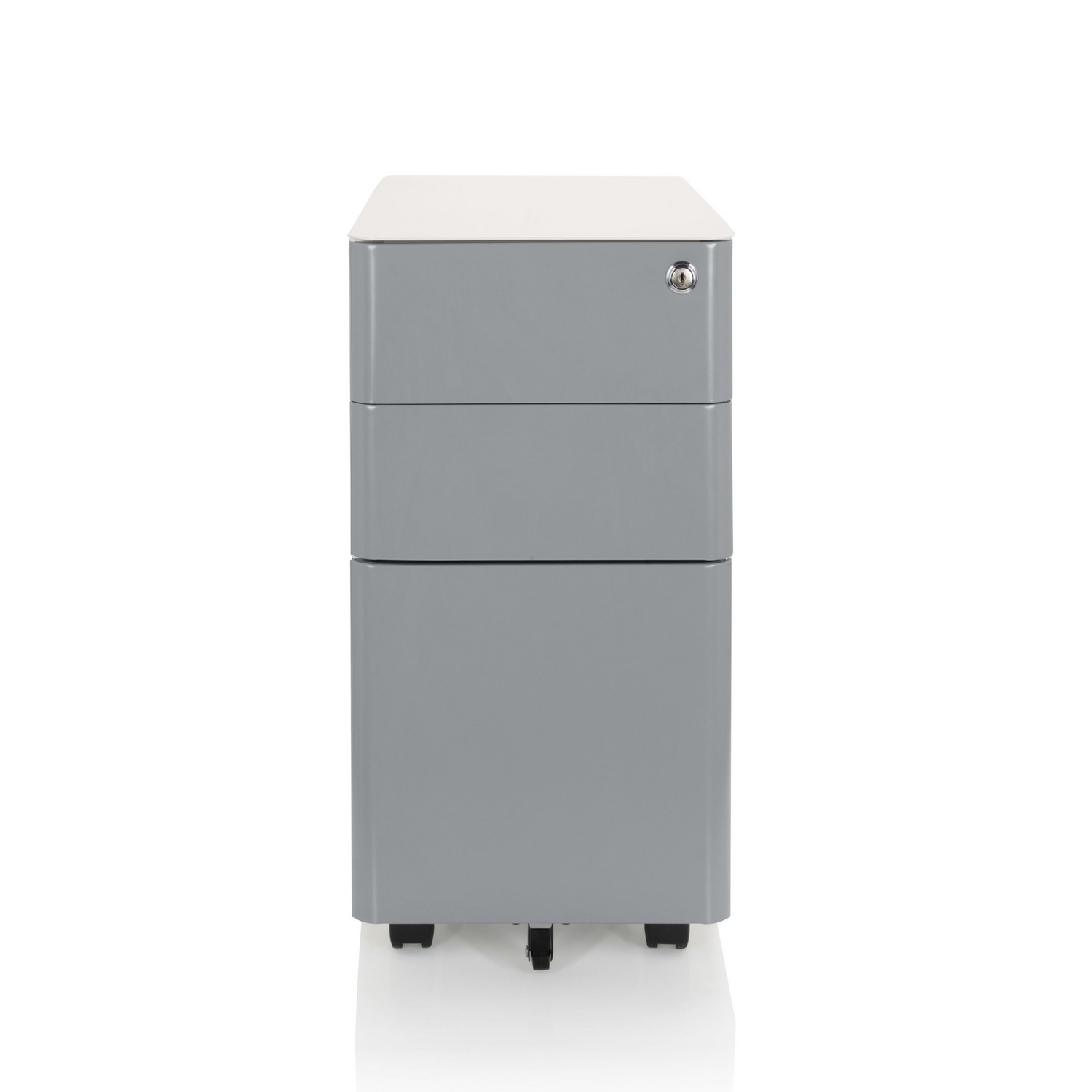 Hjh Office Rollcontainer Container Schublade Metall Weiß Grau Hängeregistratur B-Ware - 4064323002239