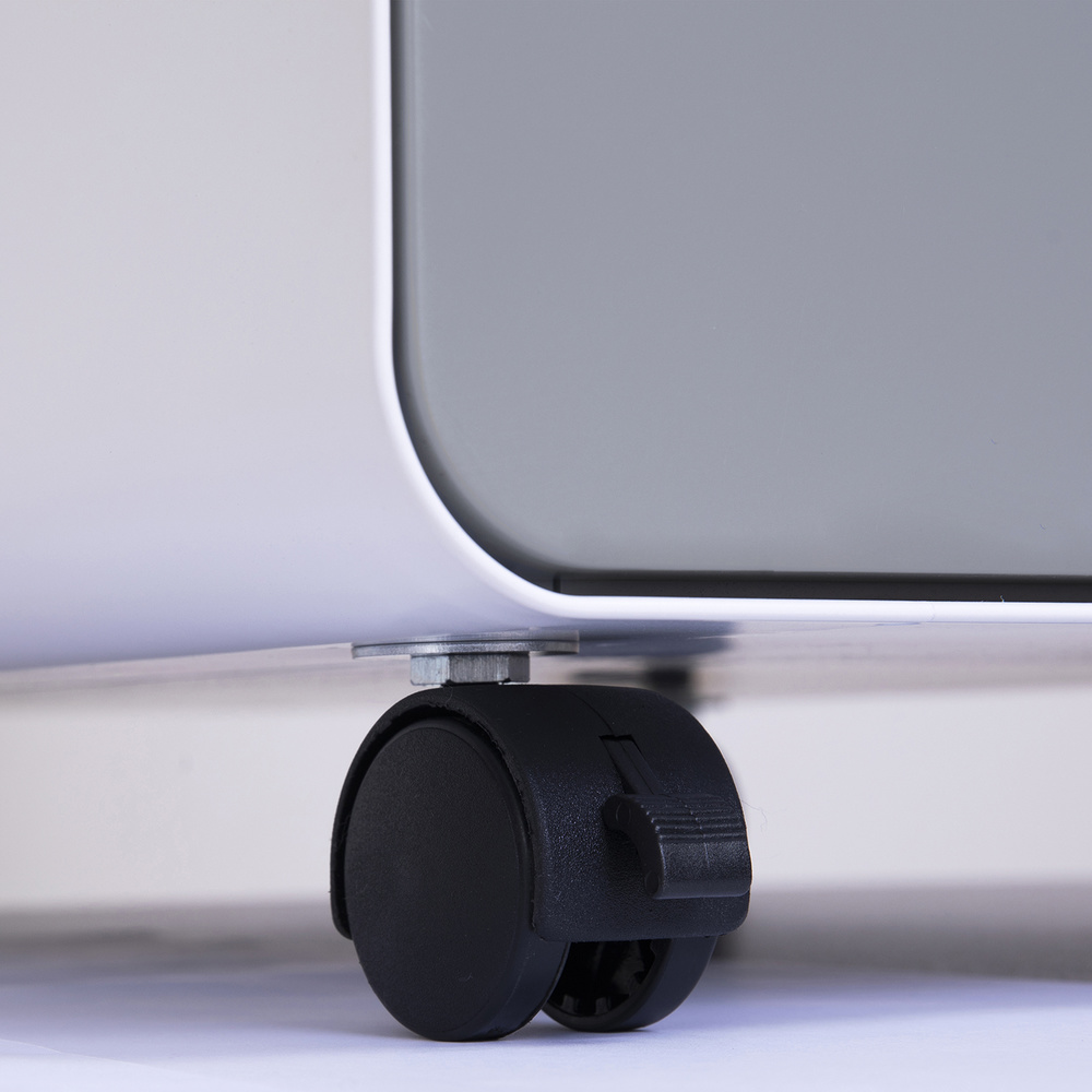 B-Ware Hjh Office Rollcontainer Aufbewahrung Bürocontainer Metall Weiß Grau Stauraum