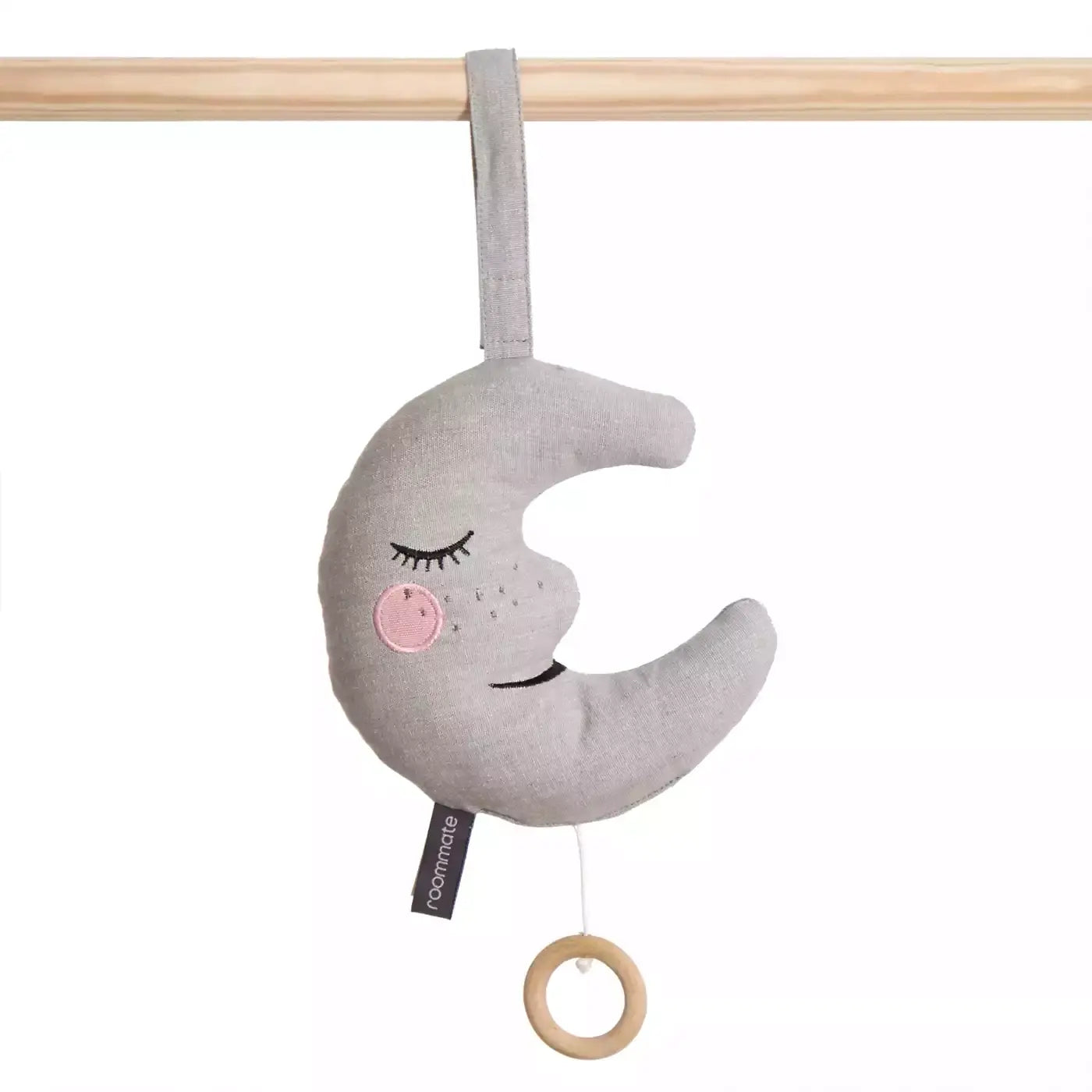 B-Ware Roommate Spieluhr Musikdose Mond Baby Einschlafhilfe Grau Baumwolle Brahms Lied - 5713137001448