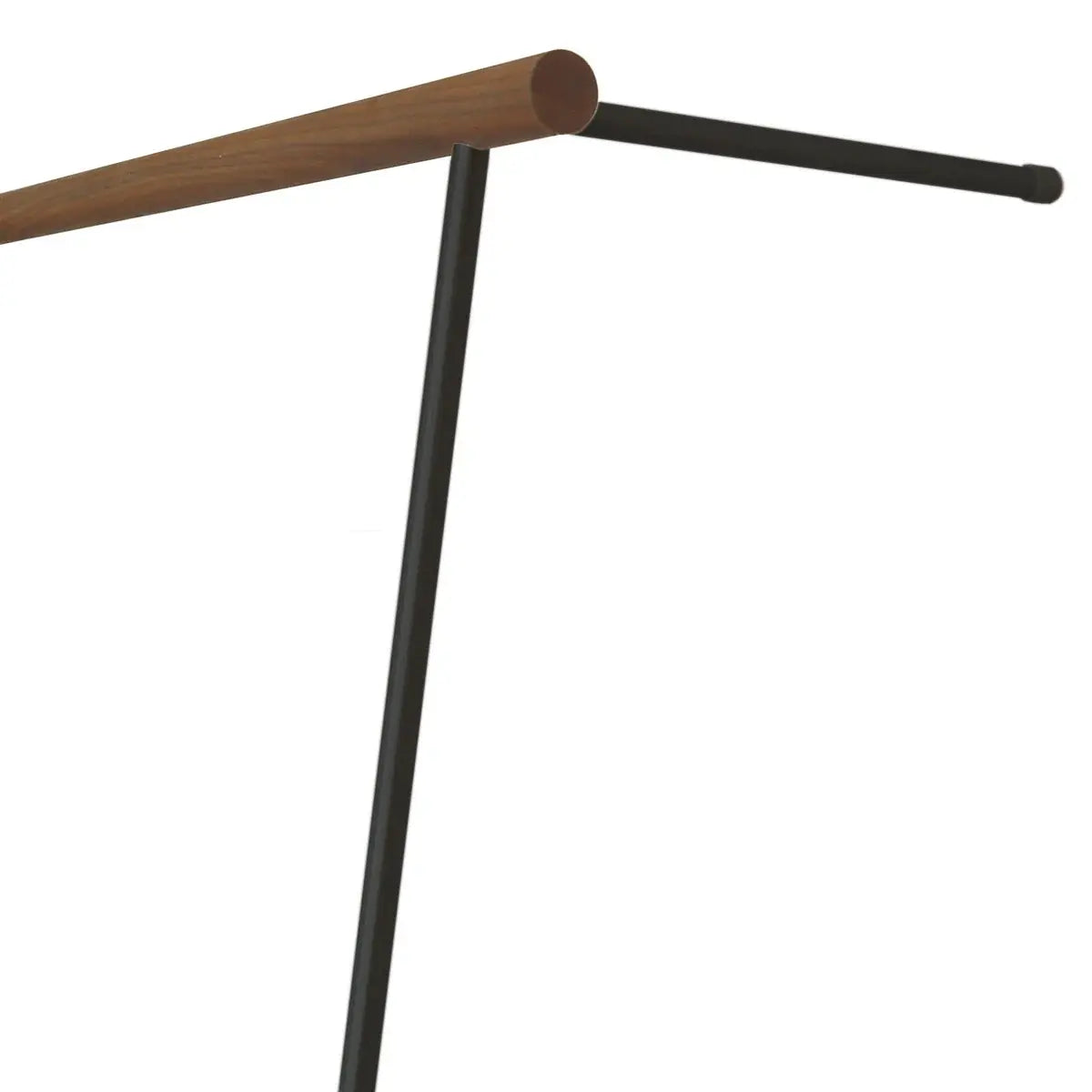 B-Ware Roomsafari Leanon Garderobe Kleiderständer Flur Nussbaum Schwarz Standmöbel - 4260710810078