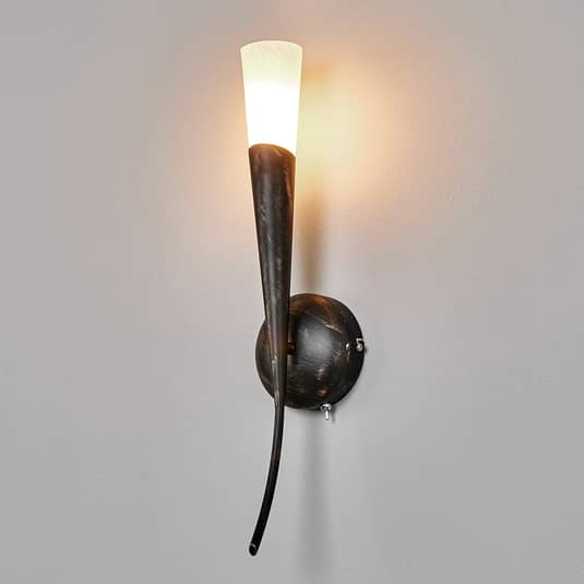 B-Ware Lindby Rostbraune Led Wandleuchte Sander Wandleuchte Wandlampe Lampe Fackelform  - 6291106556254