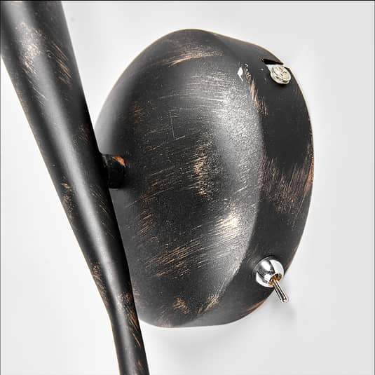 B-Ware Lindby Rostbraune Led Wandleuchte Sander Wandleuchte Wandlampe Lampe Fackelform  - 6291106556254