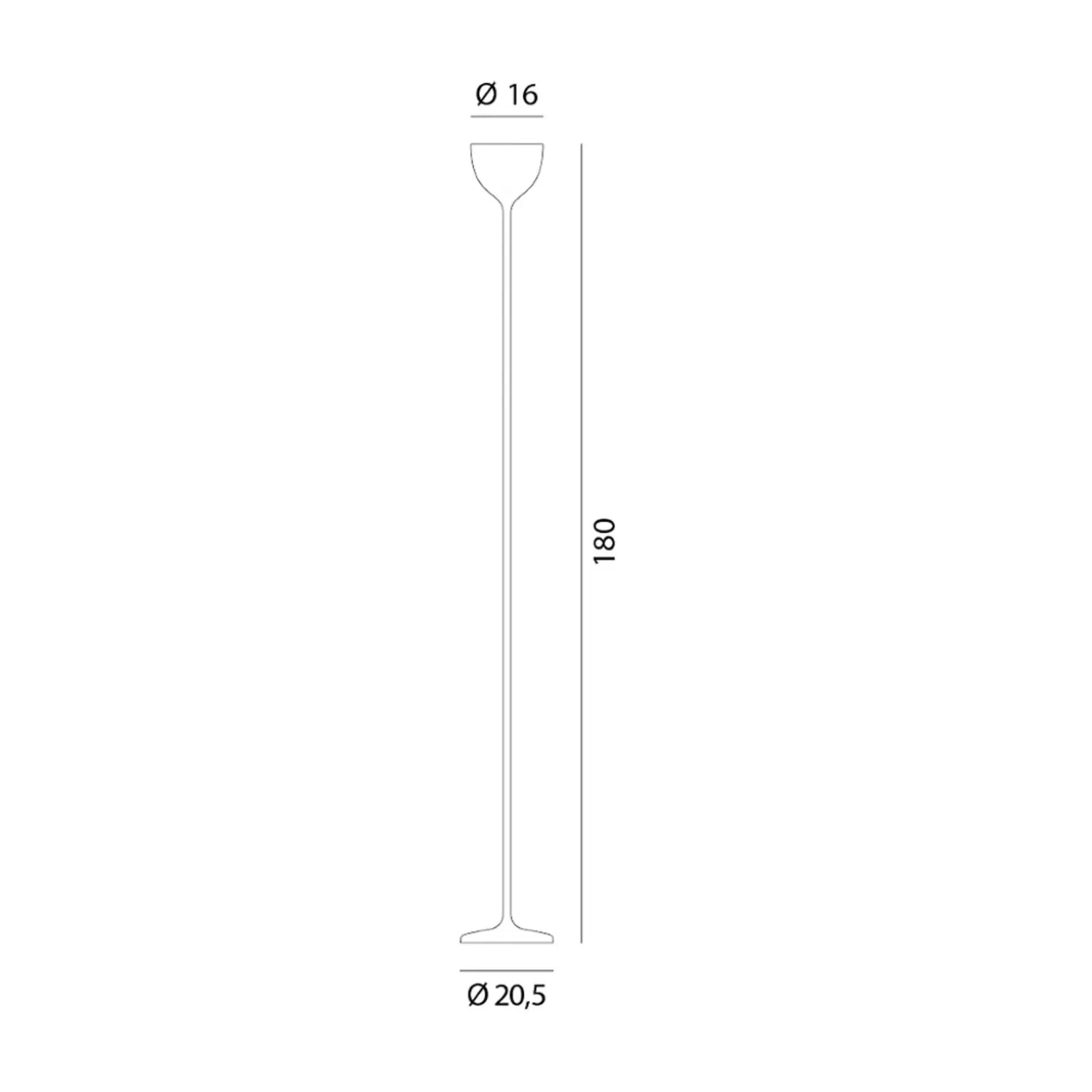 B-Ware Rotaliana Led Stehleuchte Standlampe Drink H180cm Stehlampe Beleuchtung Creme - 8013210185667