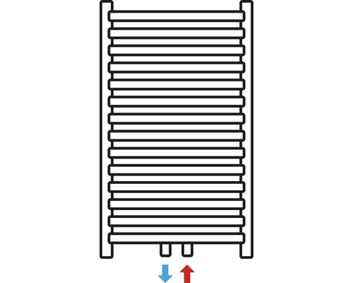 Rotheigner Badheizkörper Classic M 1810 X 600 Heizkörper Schwarz Mittelanschluss B-Ware - 4306517552008