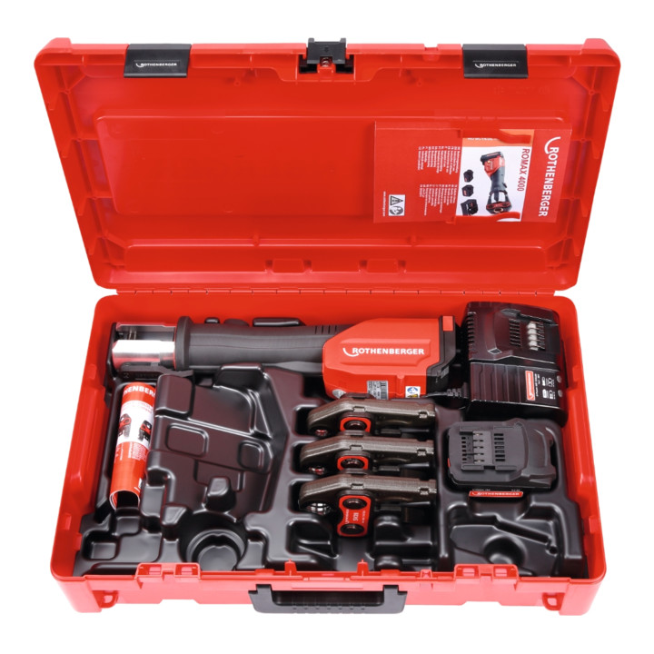 Rothenberger Pressmaschine Set Romax 4000 Pressbacken Akku 4 Ah Eu 15 22 28mm  B-Ware - 4004625427279