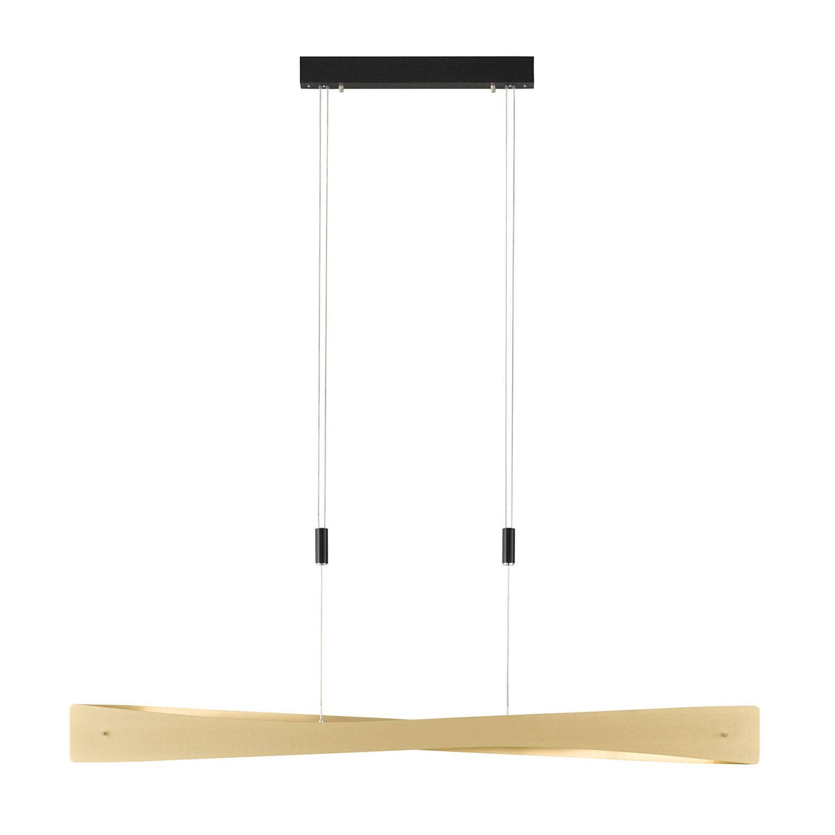 Rothfels Lian LED-Pendelleuchte Deckenlampe Hängeleuchte Lampe Messing schwarz - 4251096568097