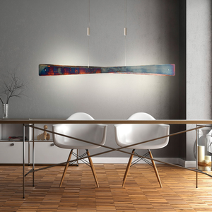 B-Ware Quitani Pendelleuchte Hängeleuchte Balkenleuchte Lian Led Gold Oxidiert Essberei