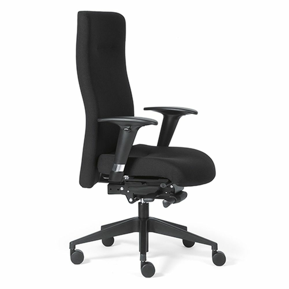 B-Ware Rovo Xp Luxus Chefsessel Schwarz Stoff Chair Bürostuhl Drehstuhl Siehe Text/Foto - 4260182535479