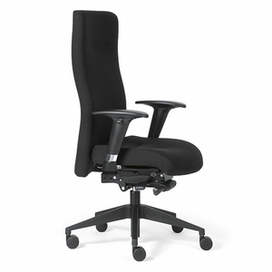 B-Ware Rovo Xp Luxus Chefsessel Schwarz Stoff Chair Bürostuhl Drehstuhl Siehe Text/Foto