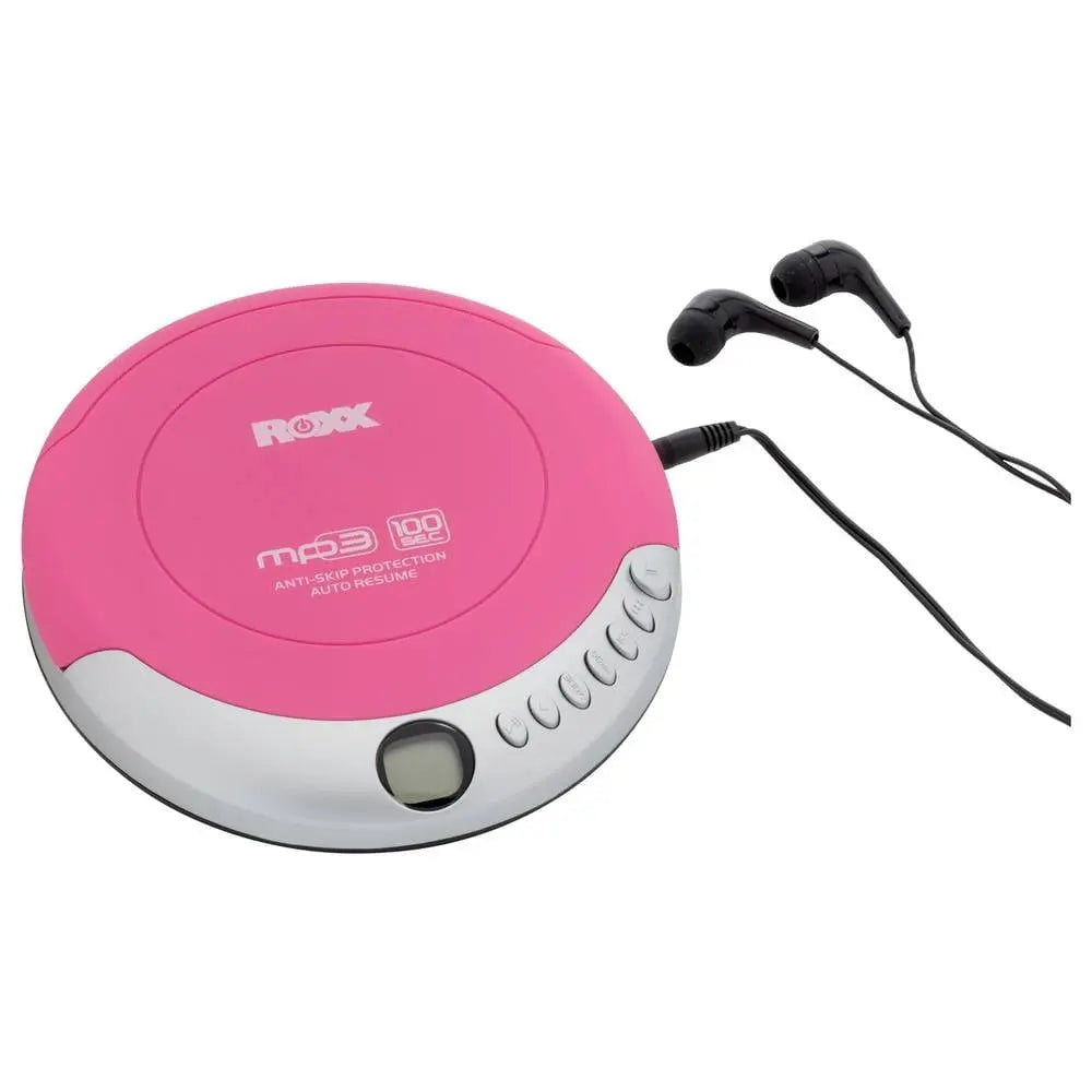 B-Ware Roxx Pcd 501 Pink Cd Player Musikspieler Tragbar Cd Player Kopfhörer Pink Silber - 4260473220411
