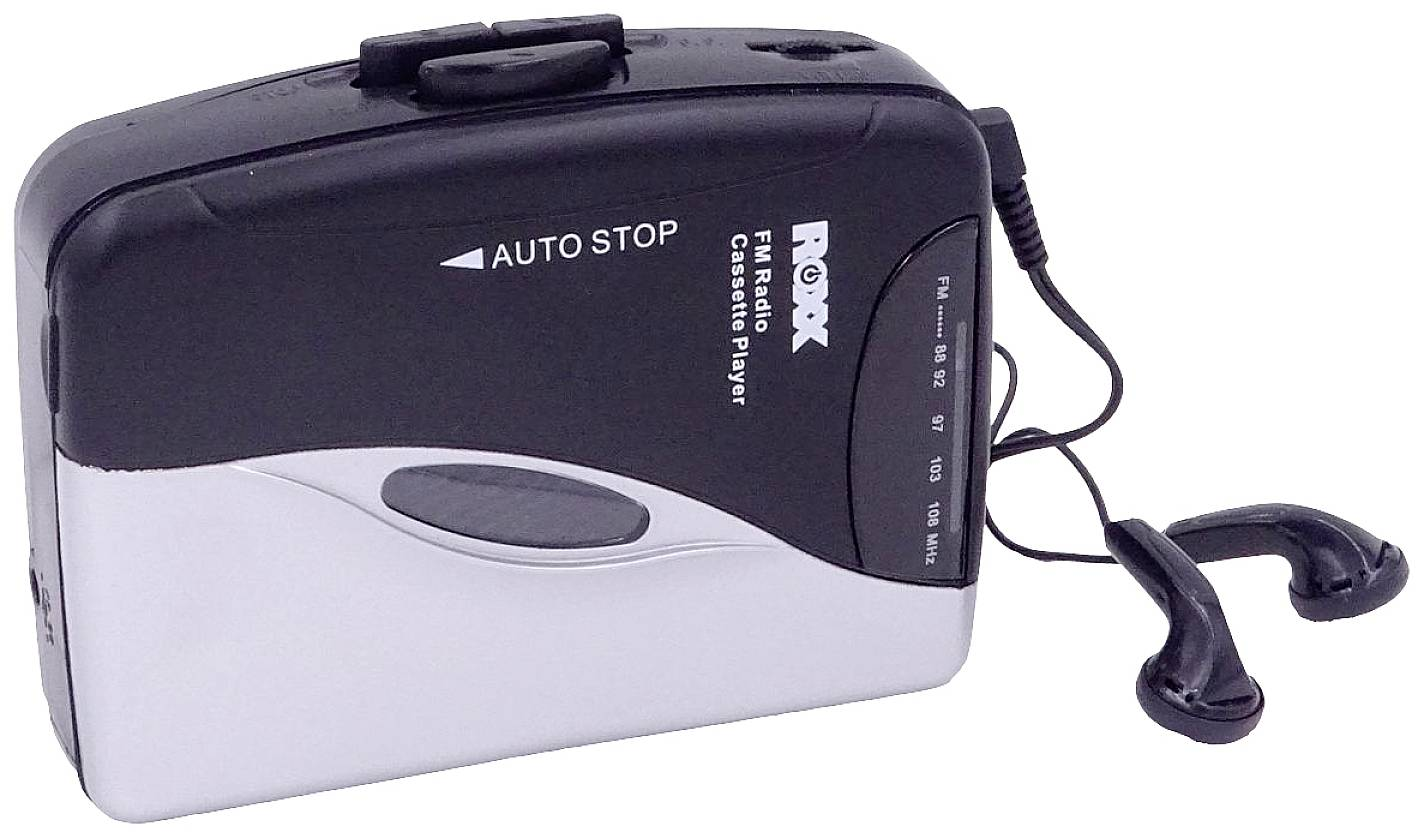 B-Ware Roxx Pcp 300 Tragbarer Kassettenspieler Mobiler Kassettenplayer Schwarz Silber