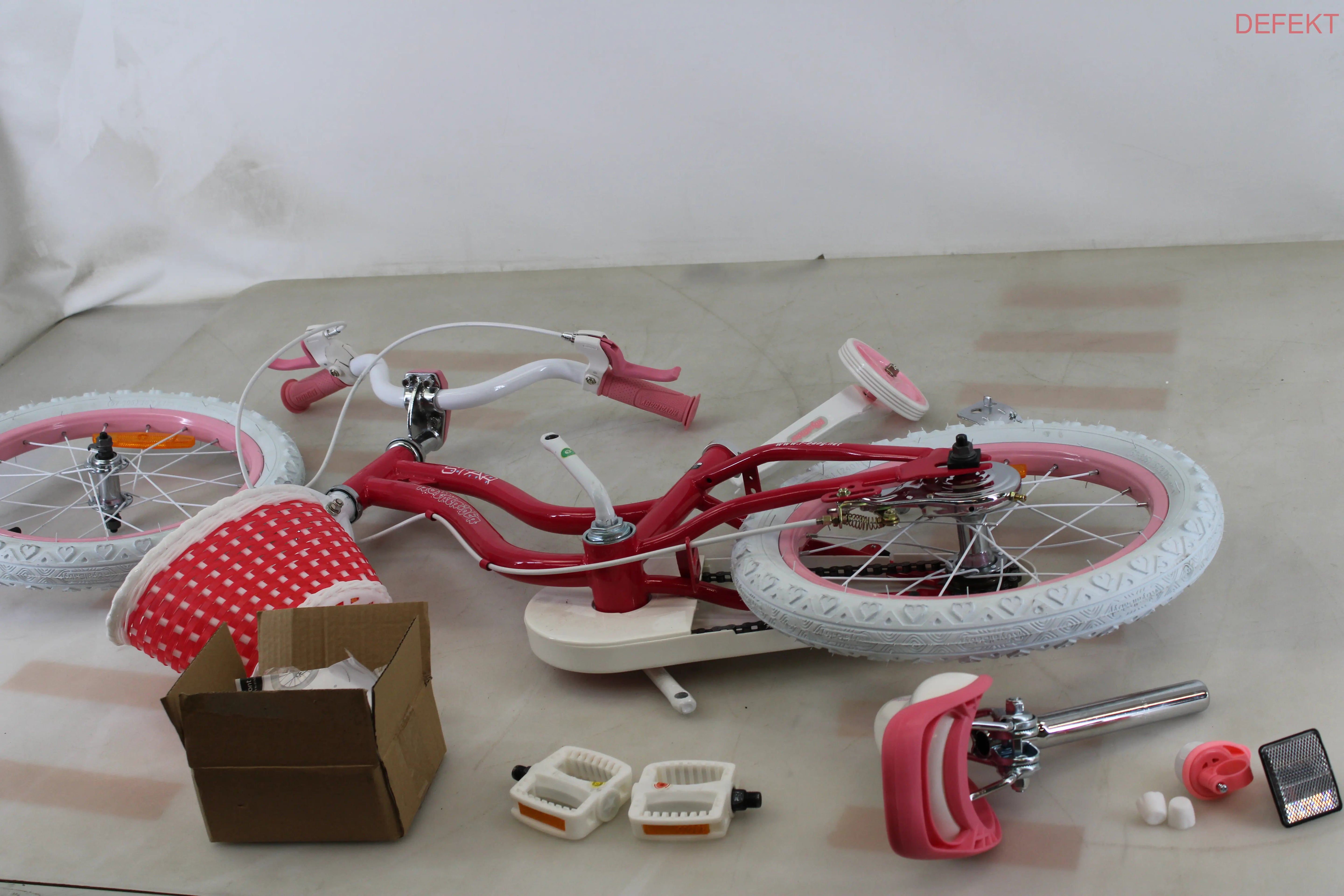 D-Ware Royal Baby Stargirl Kinderfahrrad Fahrrad Mädchen Neon Pink 16 Zoll Defektware - 6970962668881