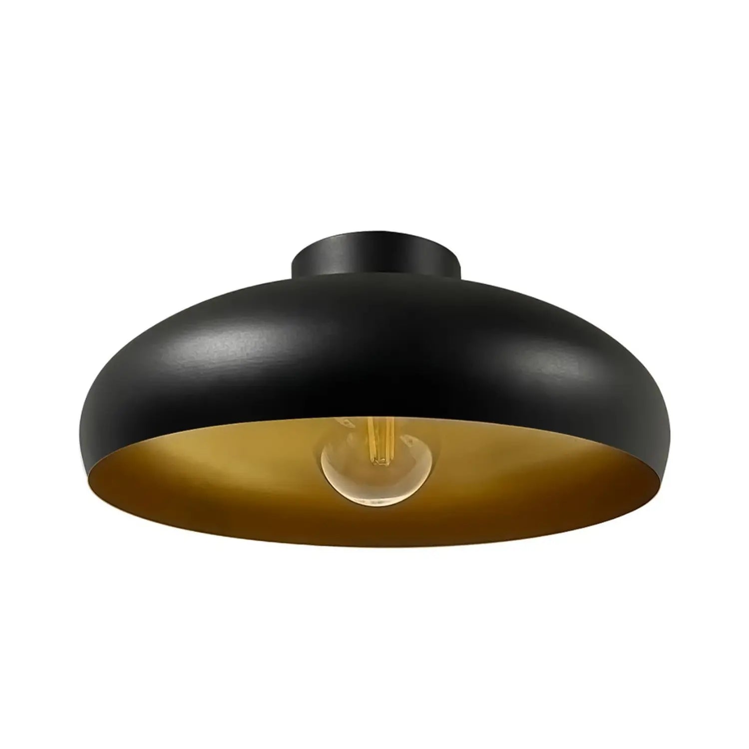 B-Ware Royaltech Deckenleuchte Lampe Olli Schwarz Gold Metall E27 Led ø40cm Deckenlampe - 8682835453798