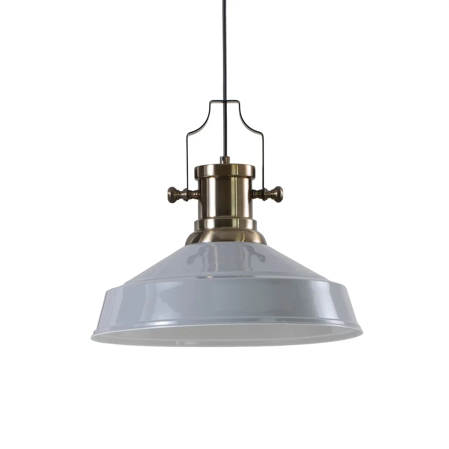 B-Ware Royaltech Hängeleuchte Pendelleuchte Augusta Grau Metall Vintage Wohnzimmer E27 - 8682835457352