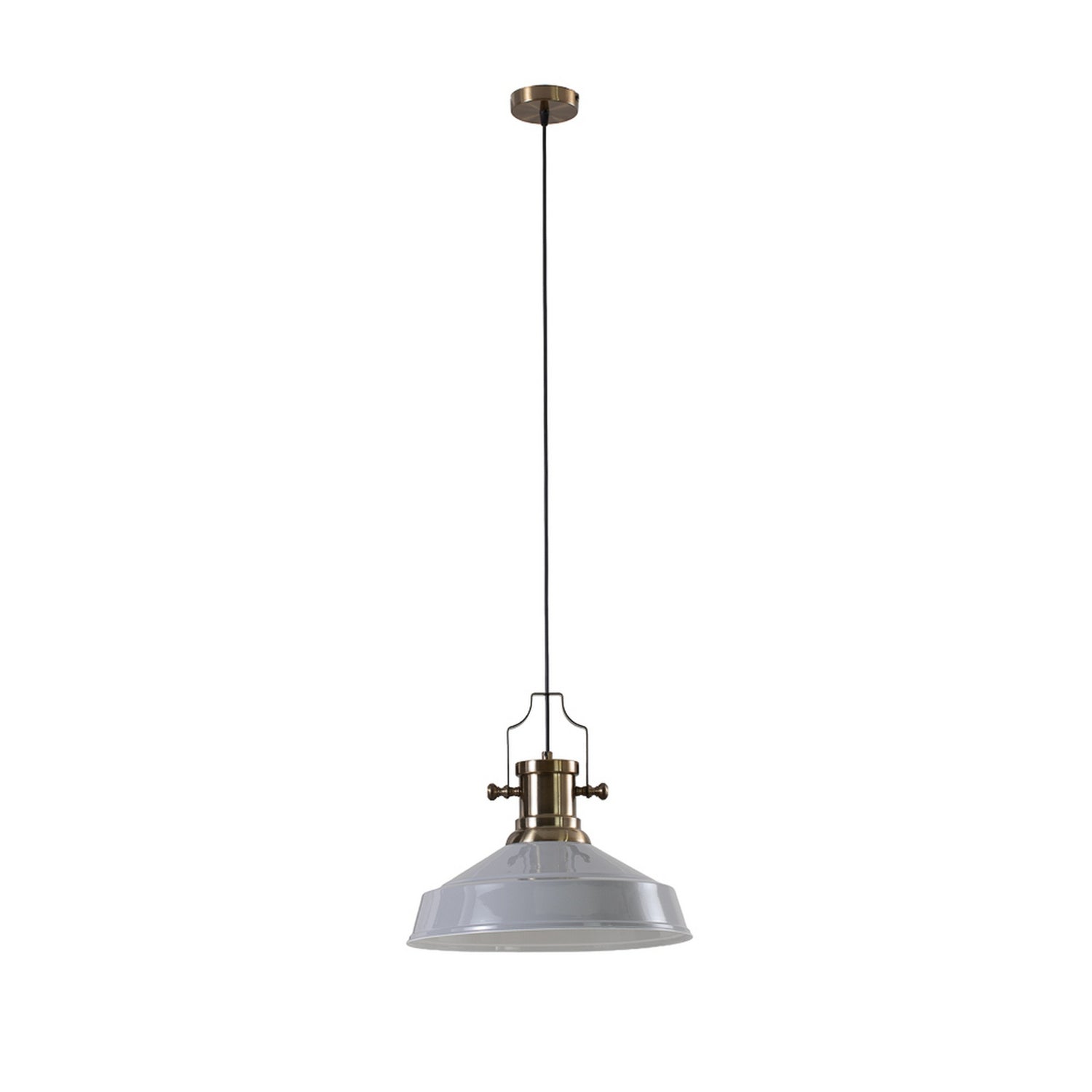 B-Ware Royaltech Hängeleuchte Pendelleuchte Augusta Grau Metall Vintage Wohnzimmer E27 - 8682835457352