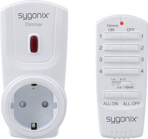 B-Ware Sygonix Rsl Funk Dimmer Set Zwischenstecker Schaltleistung 300 W Reichw. Max 70m