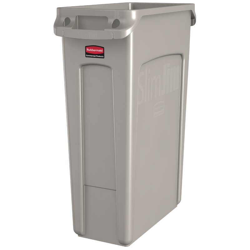 Rubbermaid Slim Jim Abfalleimer Mülleimer Abfallbehälter Eimer 3 STÜCK - 86876186376