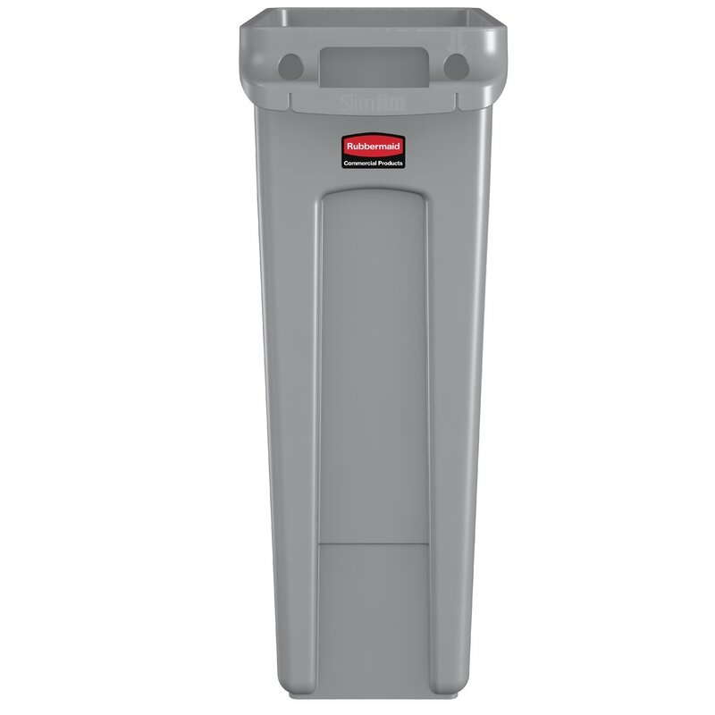 B-Ware Rubbermaid Slim Jim Abfalleimer Mülleimer Abfallbehälter Eimer 3 Stück - 86876186376