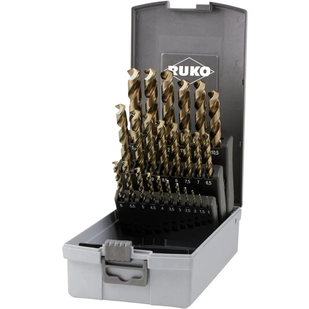 B-Ware Ruko Spiralbohrer Satz Metall Bohrer Set Hsse Co 5 Abs Kassette 25 Teilig - 4007140325730