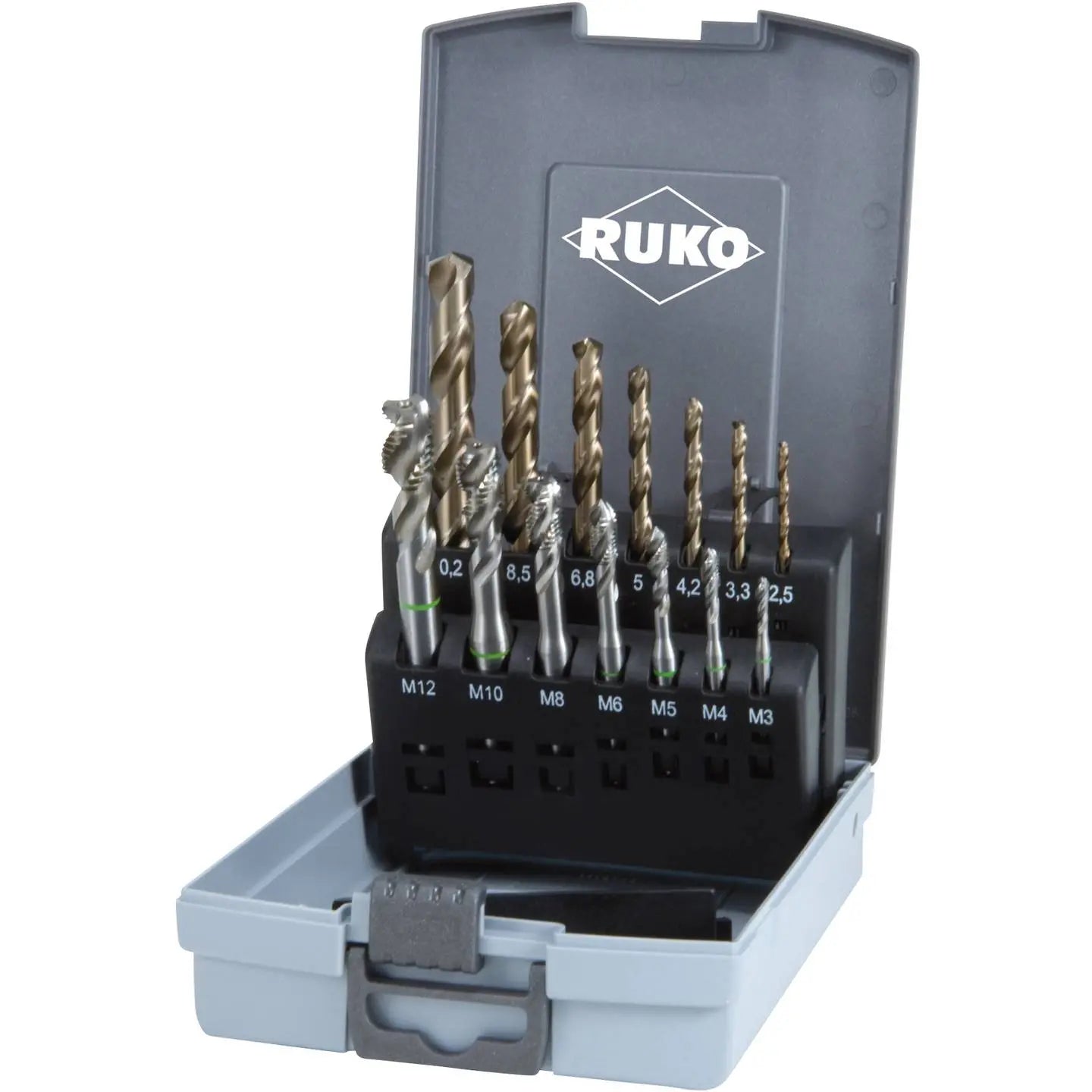 B-Ware Ruko Maschinengewindebohrer Set Gewindeschneider Hss Werkzeug Hochleistungsstahl - 4007140148117