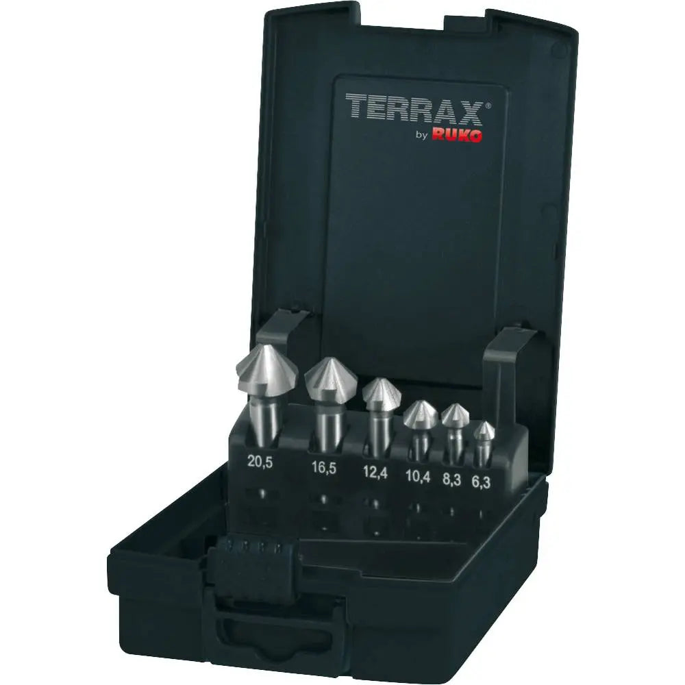 B-Ware Ruko Kegelsenker Set Entgratsenker Satz Hss Werkzeug Din 335 6teilig 1 Set - 4007140373519