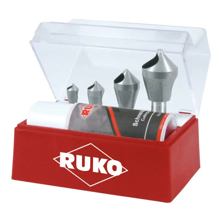 B-Ware Ruko Kegelsenker Entgratsenker Satz Kegelsenker Querloch 90° Hss Co 5 5 Teilig  - 4007140004239