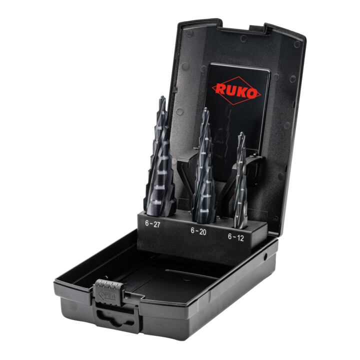 Ruko Stufenbohrersatz Set Bohrer Ultimate Cut Hss Runatec 3 Tlg 6 27mm 10mm B-Ware