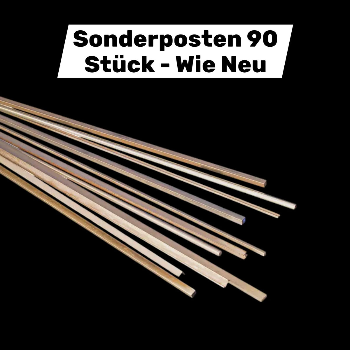 Reely Rundmessing Stab Profil Messing 2 mm Durchmesser 500 mm Länge 90 STÜCK - 2050000084157