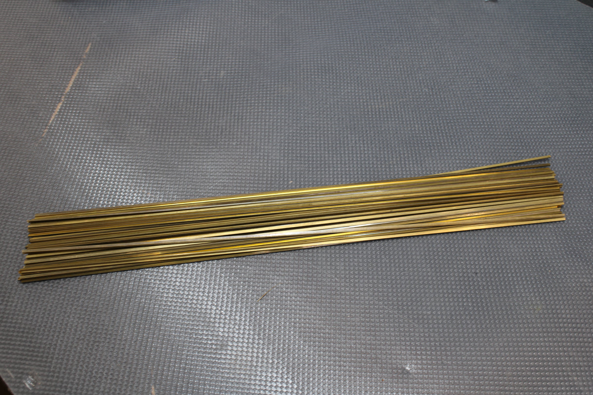 Reely Rundmessing Stab Profil Messing 2 mm Durchmesser 500 mm Länge 90 STÜCK - 2050000084157