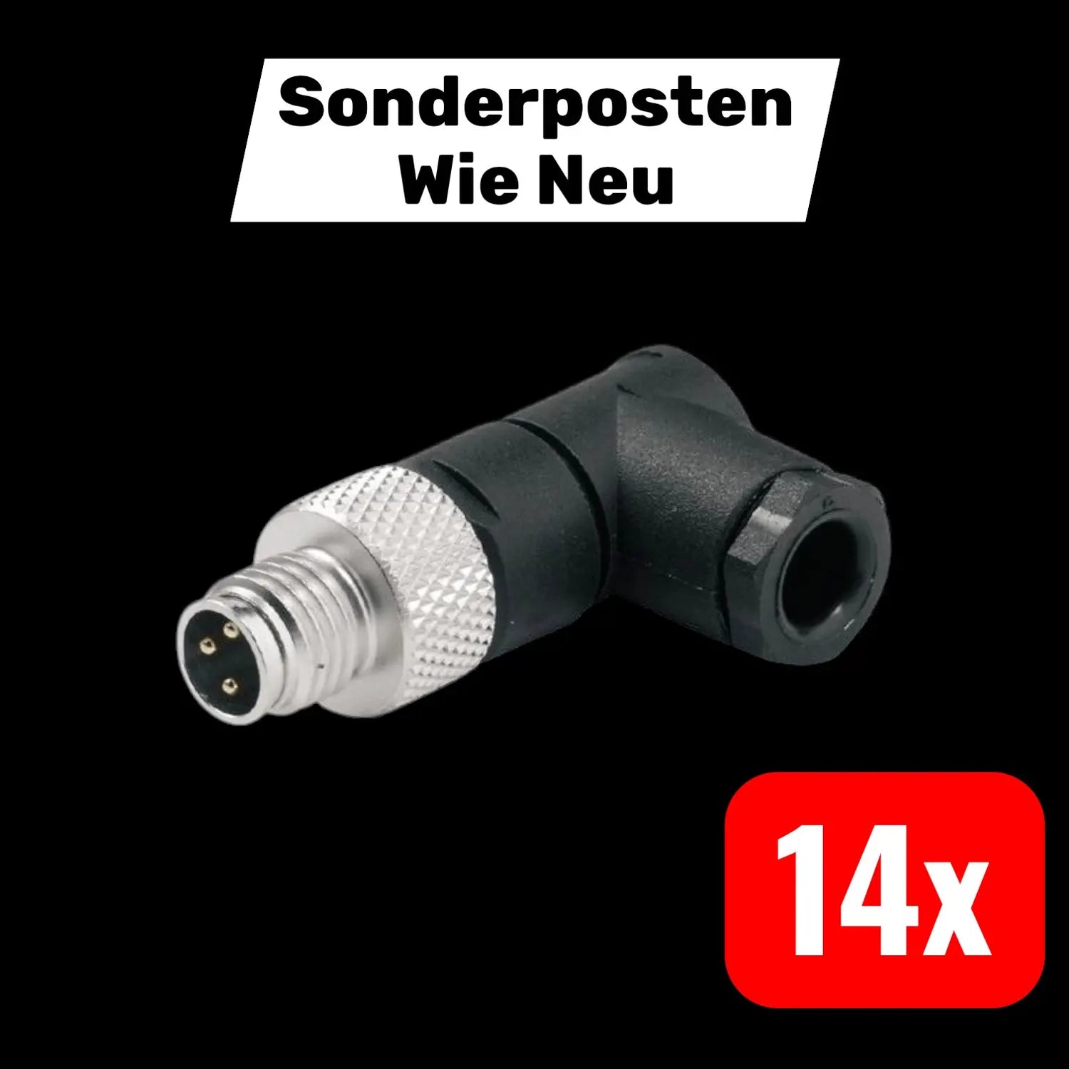 B-Ware Weidmüller Rundsteckverbinder Industriestecker Saisw M8 3 P Stift 14 Stück - 4032248562435