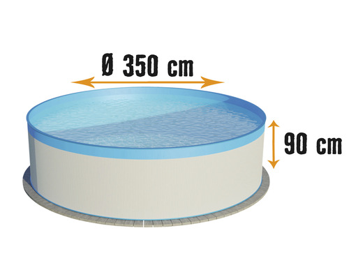 B-Ware Cf Group Aufstellpool Stahlwandpool Pool Rund ø 350x90cm Siehe Text/Foto - 4038755038265