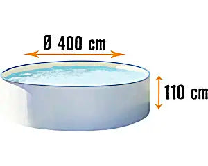 B-Ware Hornbach Pool Rundbecken Schwimmbecken 400x110m Aufstellbecken Siehe Text/Foto - 4038755042538