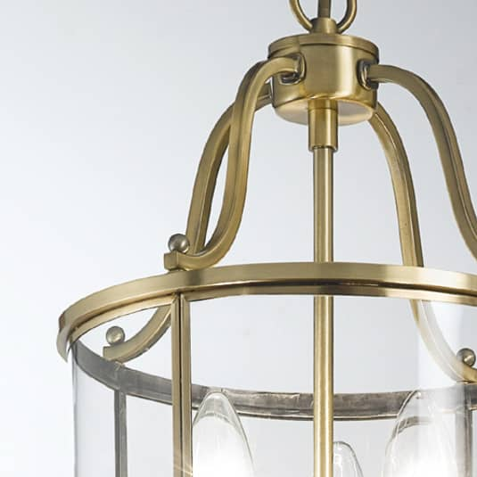 B-Ware Orion Runde Laternenform Hängeleuchte Hängeleuchte Lampe Leuchte Rieka 25cm E14 - 9003090236046