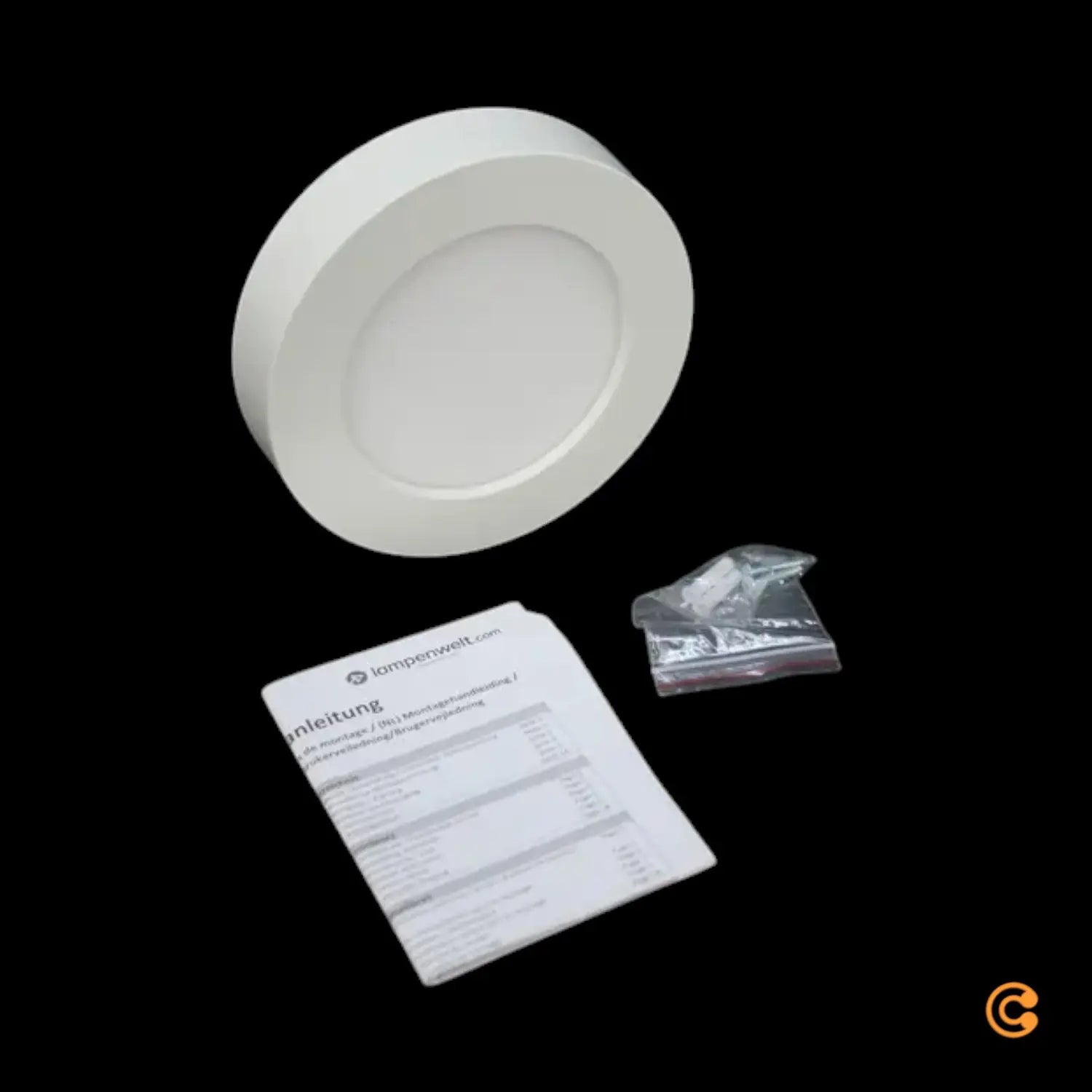 B-Ware Esra Led Deckenleuchte Deckenlampe Badezimmerlampe Badleuchte Weiß Chromoptik - 4251096512564