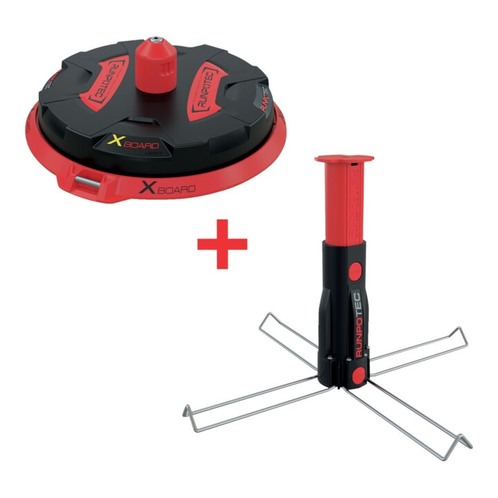 B-Ware Runpotec Kabeltrommelabroller Set Kabelabroller Kabeltrommel Multifunktionsdorn