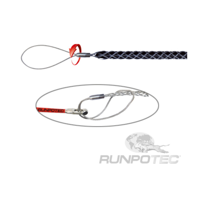 B-Ware Runpotec Kabelziehstrumpf Schlaufe Kabeldurchmesser 6 9mm Kopf Geschlossen - 9120045472165
