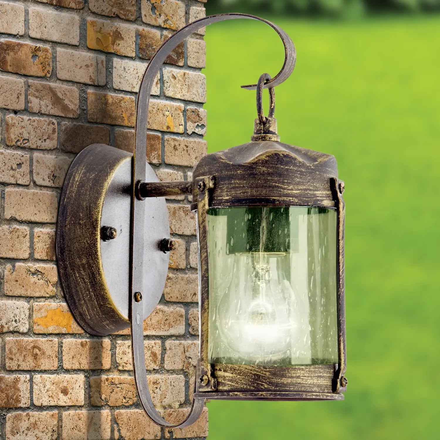 B-Ware Orion Rustikale Außenwandleuchte Lenard Gartenleuchte Terrassenleuchte Laterne - 9003090245901
