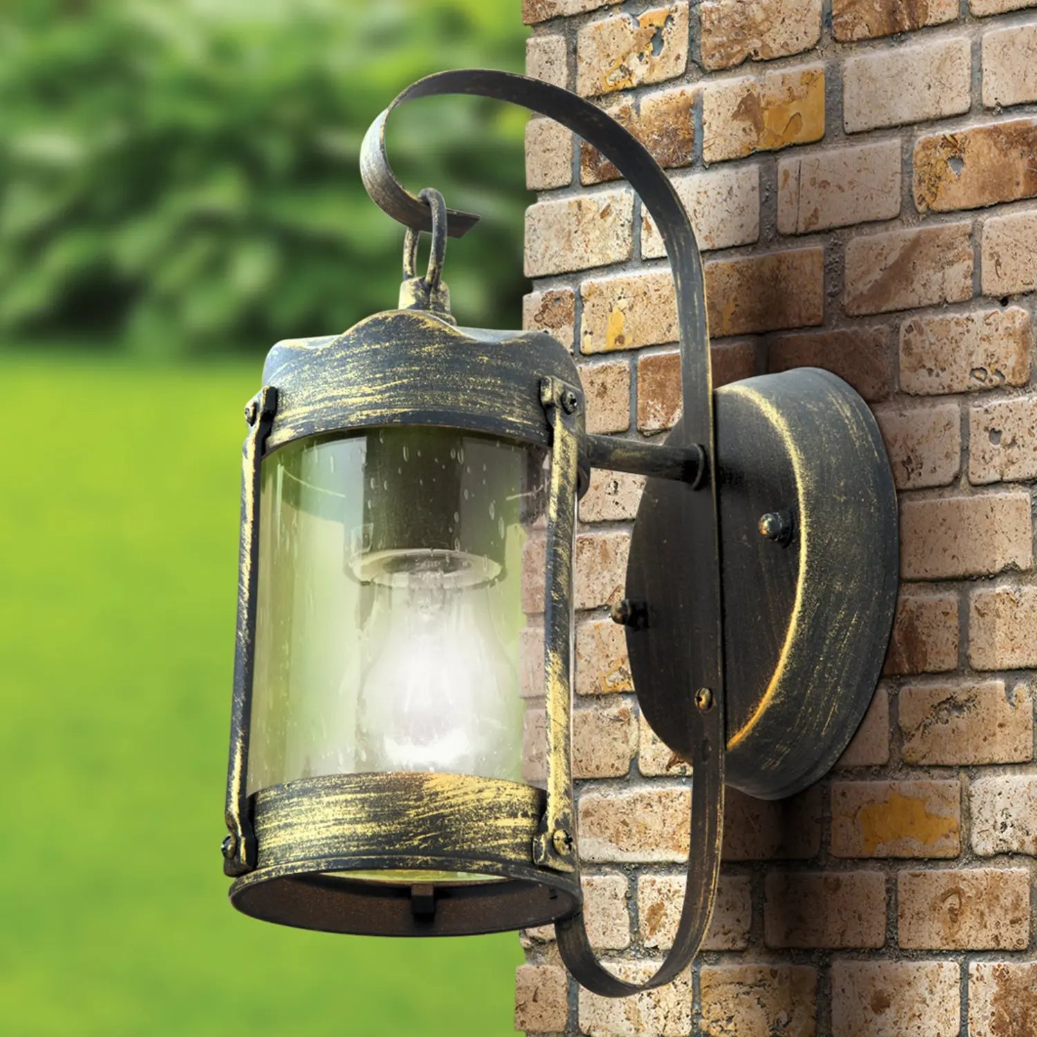 B-Ware Orion Rustikale Außenwandleuchte Lenard Gartenleuchte Terrassenleuchte Laterne - 9003090245901