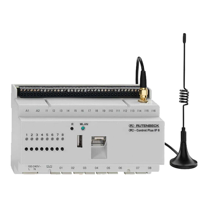 Rutenbeck Ip Schaltaktor Fernschaltgerät 100 Mbit/S Lichtgrau Control Plus Ip 8 B-Ware - 4043921663936