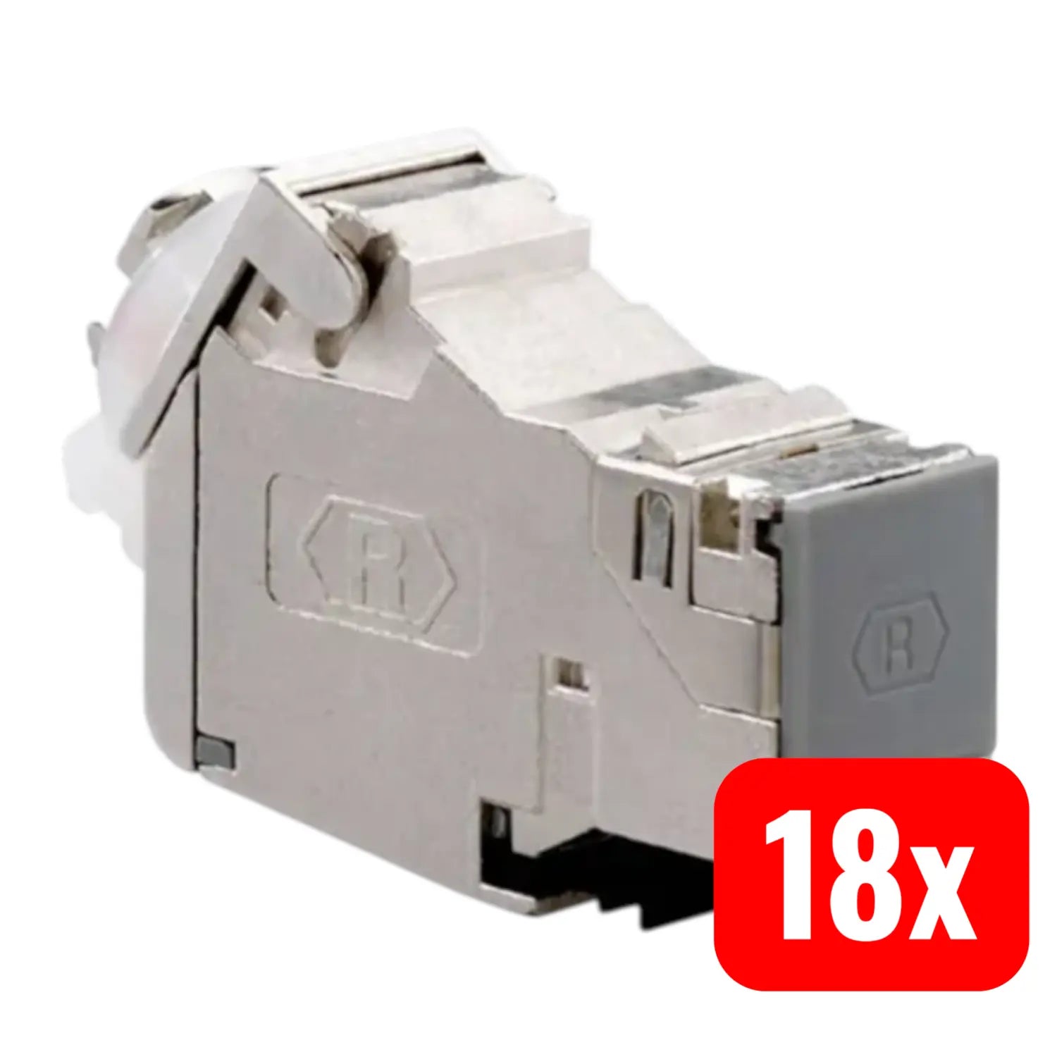 B-Ware Rutenbeck Kupplung Adapter Um Cat.6 A Iso A Modular Ethernet Schwarz 18 Stück - 4043921655191