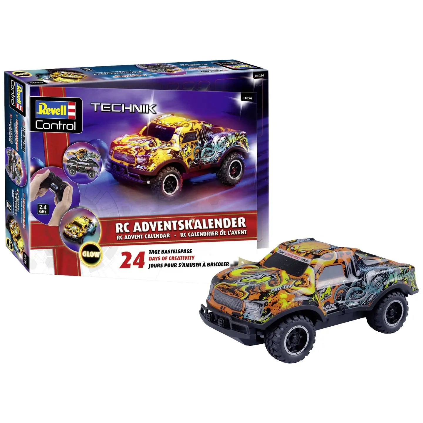 B-Ware Revell Adventskalender Set Rc Car Christmas Driver Bausatz Rc Auto Kinder - 4009803010564