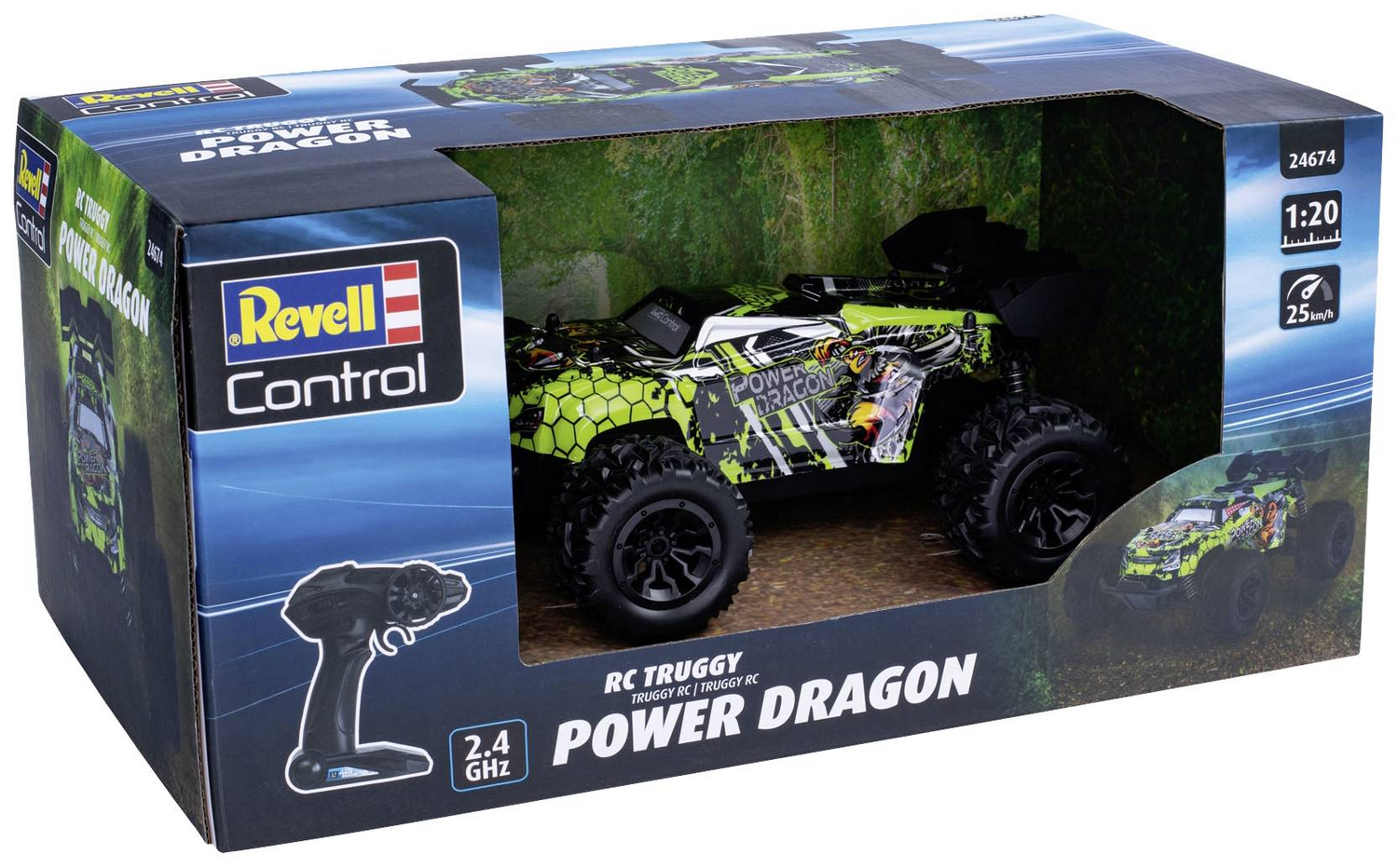 B-Ware Revell Control 24674 Power Dragon 1:20 Rc Einsteiger Modellauto Elektro Buggy - 4009803124674
