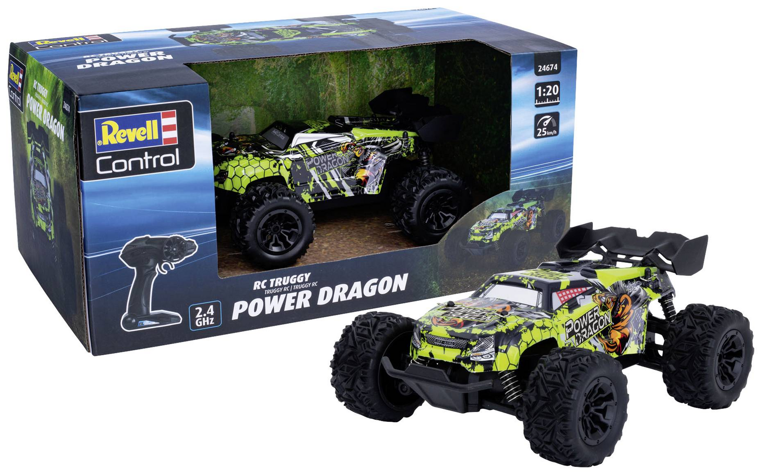 B-Ware Revell Control 24674 Power Dragon 1:20 Rc Einsteiger Modellauto Elektro Buggy - 4009803124674