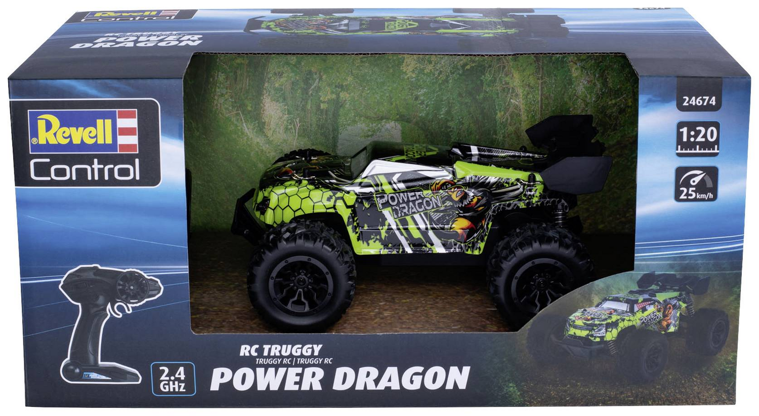 B-Ware Revell Control 24674 Power Dragon 1:20 Rc Einsteiger Modellauto Elektro Buggy - 4009803124674