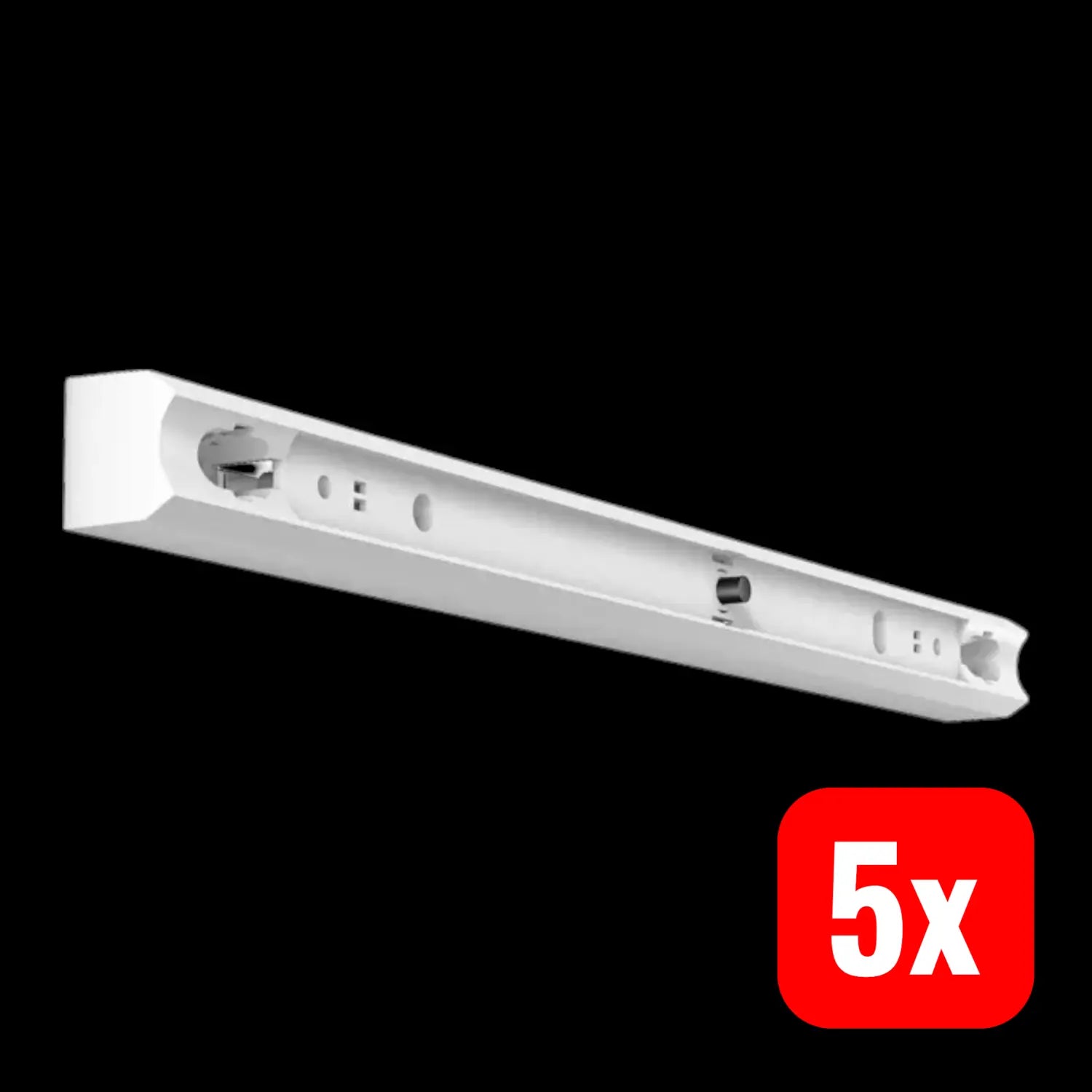 B-Ware Rzb Stableuchte Leuchte Iso Linienlampe Kunststoff Weiß Armatur 5 Stück - 4010319037464