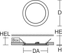Rzb Toledo Flat Led Einbaupanel Leuchte Beleuchtung Lampe Deckenleuchte Weiß B-Ware - 4051859051428
