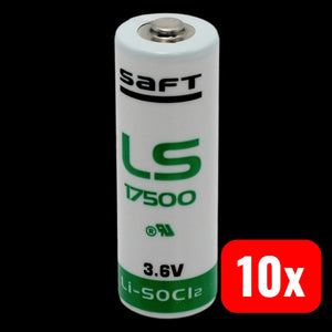 B-Ware Saft Batterie Zelle Lithium Ls17500 A Größe Edelstahl 3600 M Ah 3.6 V 10 Stück