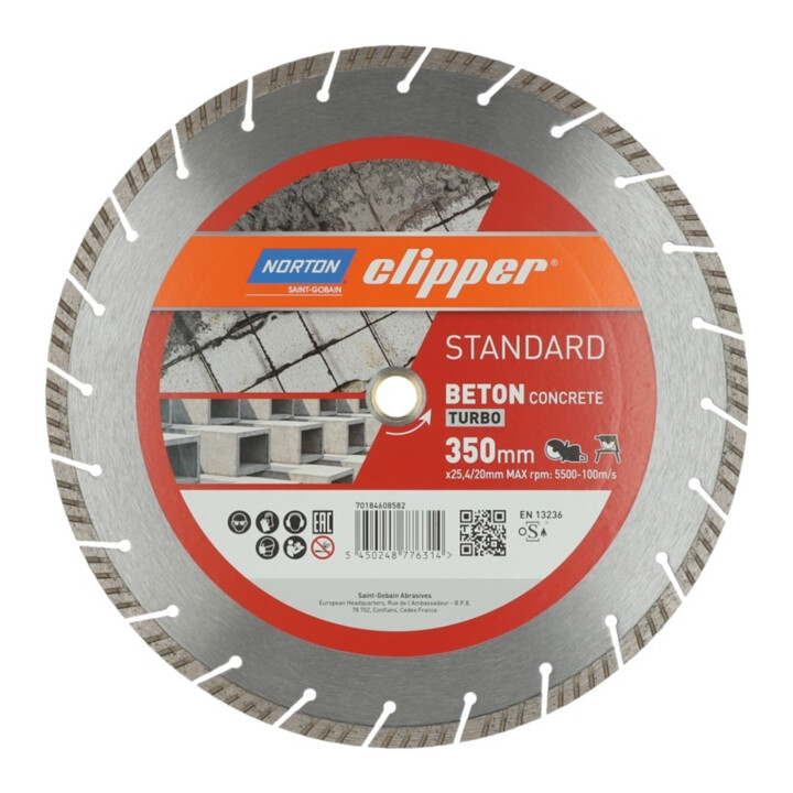 Saint Gobain Norton Diamantscheibe Trennscheibe Turbo 350 Mm Werkzeug Scheibe B-Ware